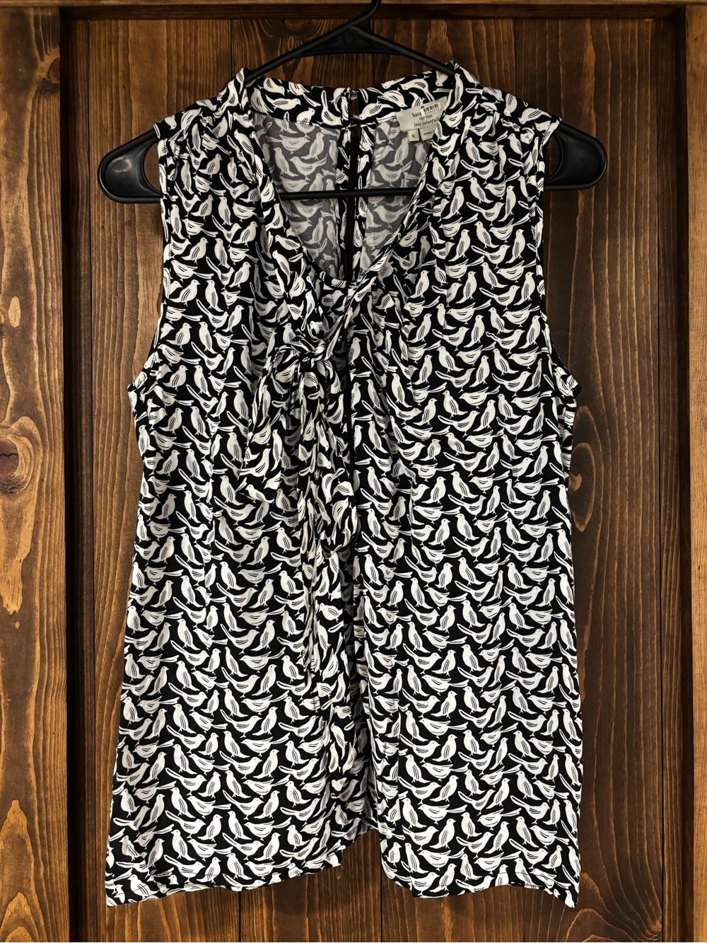 Kate Spade Bird Print Sleeveless Top Small